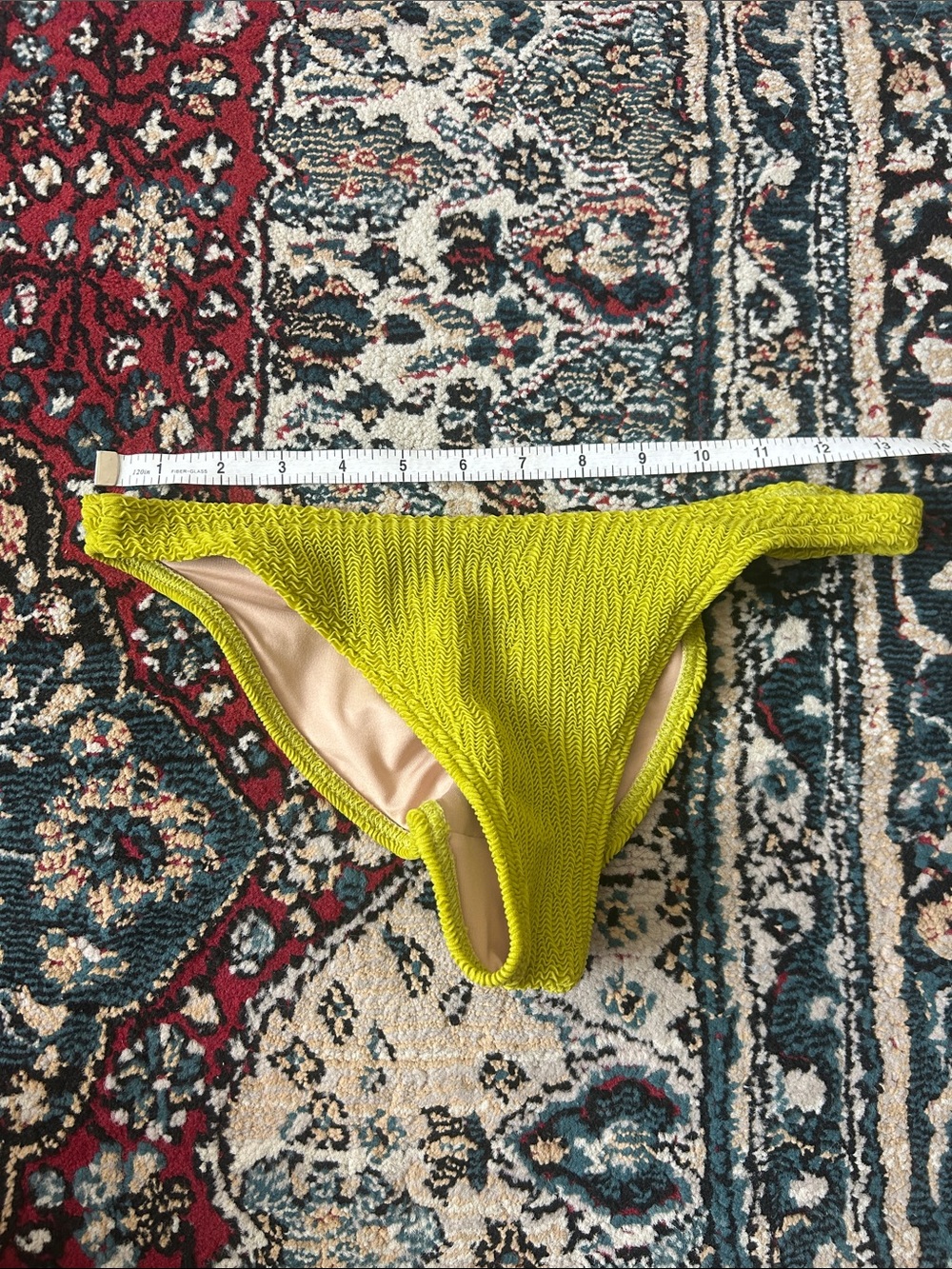 Olive Textured Rib Two-Piece Bikini Set - Picture 15 of 15